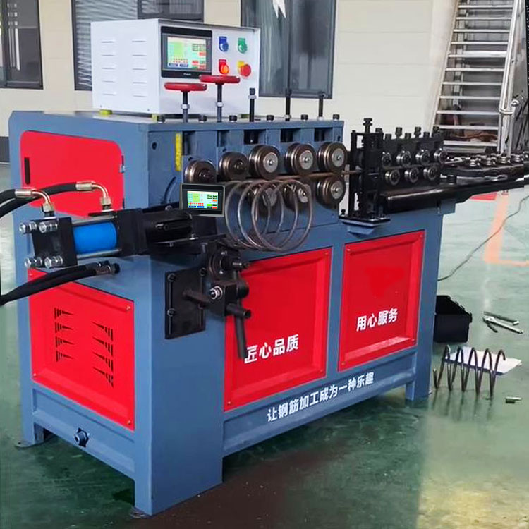 Steel bar bending spiral spring machine processing spiral steel bar spiral steel bar equipment