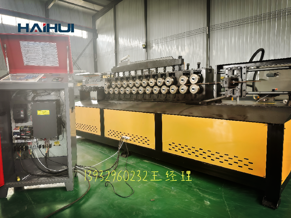 Haihui 120m/min Full Press Wheel Steel Bar Straightening & Cutting Machine